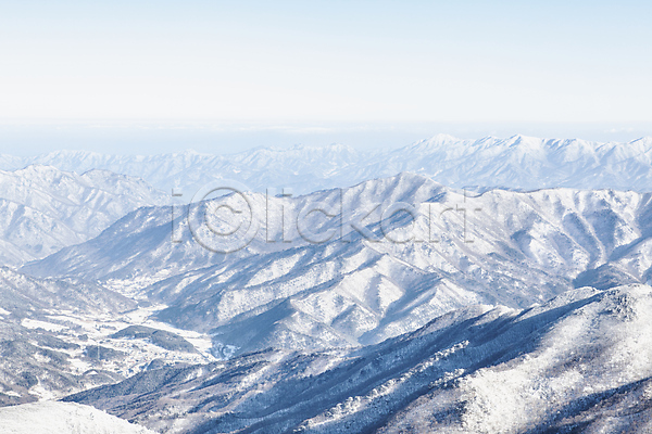 사람없음 JPG 포토 겨울 계절 덕유산 산 산등성이 상고대 야외 자연 전라북도 정상 주간 풍경(경치)