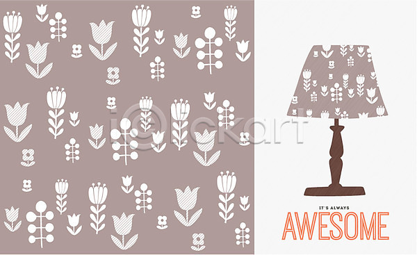 사람없음 AI(파일형식) 일러스트 꽃 꽃무늬 디자인 무늬 백그라운드 북유럽 북유럽스타일 스탠드 오브젝트 자연 패턴 패턴백그라운드