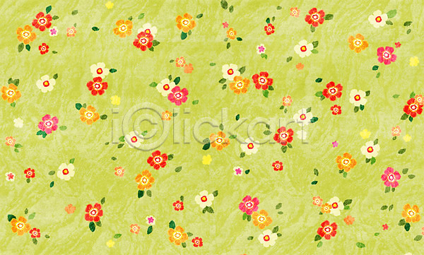 사람없음 PSD 일러스트 꽃 노란색 모양 백그라운드 식물 잎 컬러 패턴