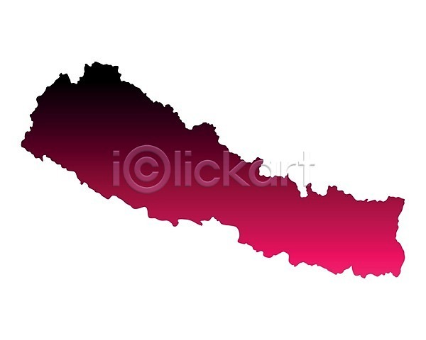 EPS 일러스트 해외이미지 고립 네팔 백그라운드 보라색 분홍색 선 여행 윤곽 지도 지리 해외202004