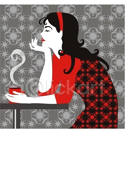 휴식 사람없음 JPG 포토 해외이미지 갈색머리 검은색 벽지 빨간색 식당 음료 카페 커피 해외202004 회색