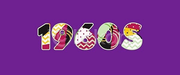 아이디어 60대 EPS 일러스트 해외이미지 단어 미술 역사 연도 컨셉 타이포그라피 테마 해외202004 해외일러스트