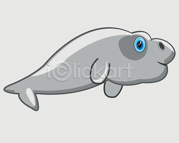 아기 EPS 일러스트 해외이미지 그림 만화 물 바다 포유류 해외202004 흰배경