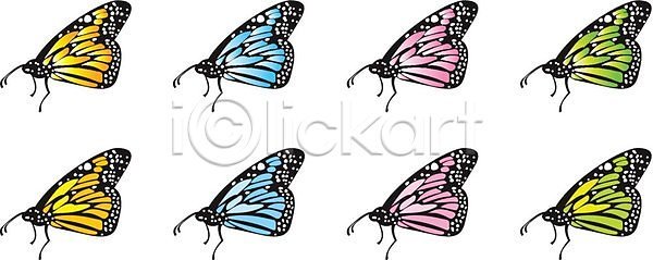 기쁨 행복 EPS 일러스트 해외이미지 곤충 나비 날개 디자인 봄 엘리먼트 여름 자연 저울 컬러풀 클립아트 편집 해외202004 해외일러스트 현실