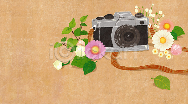 사람없음 PSD 일러스트 꽃 나뭇잎 백그라운드 식물 카메라 컬러