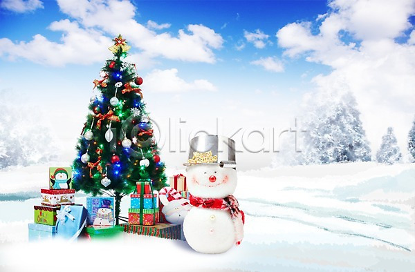 사람없음 PSD 편집이미지 구름(자연) 나무 눈(날씨) 눈사람 백그라운드 선물 선물상자 식물 이벤트 크리스마스 크리스마스장식 크리스마스트리 편집 풍경(경치) 하늘