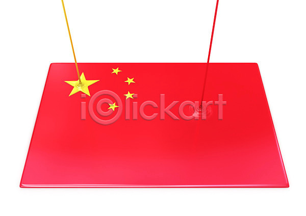 떨어짐 사람없음 3D PSD 편집이미지 3D소스 국기 그래픽 노란색 물감 백그라운드 빨간색 오성홍기 중국 컬러 컴퓨터그래픽 표현