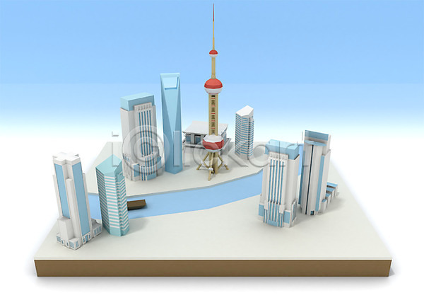 사람없음 3D PSD 편집이미지 3D소스 강 건물 그래픽 도시 백그라운드 컴퓨터그래픽