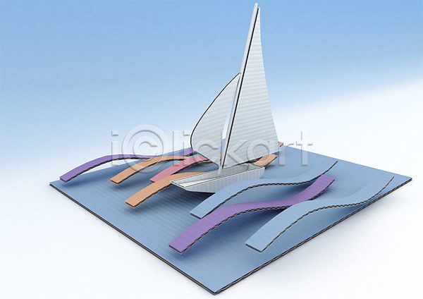 사람없음 3D PSD 편집이미지 3D소스 그래픽 돛단배 모양 물결 바다 백그라운드 보트 종이 컴퓨터그래픽