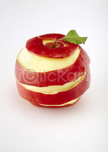 사람없음 JPG 포토 과일 껍질 백그라운드 빨간색 사과(과일) 스튜디오촬영 실내 컬러 한개