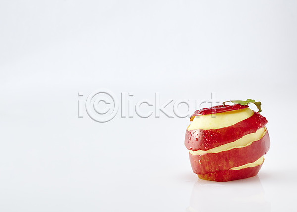 사람없음 JPG 포토 과일 껍질 백그라운드 빨간색 사과(과일) 스튜디오촬영 실내 컬러 한개