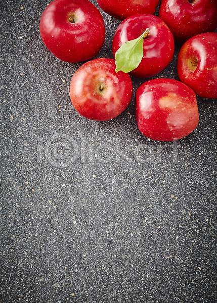 사람없음 JPG 포토 과일 백그라운드 빨간색 사과(과일) 스튜디오촬영 실내 여러개 컬러