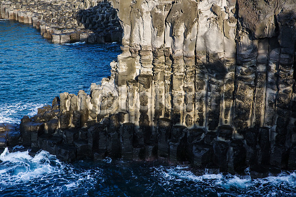 사람없음 JPG 포토 돌(바위) 바다 바위(돌) 야외 절벽 제주도 주간 주상절리 풍경(경치) 한국