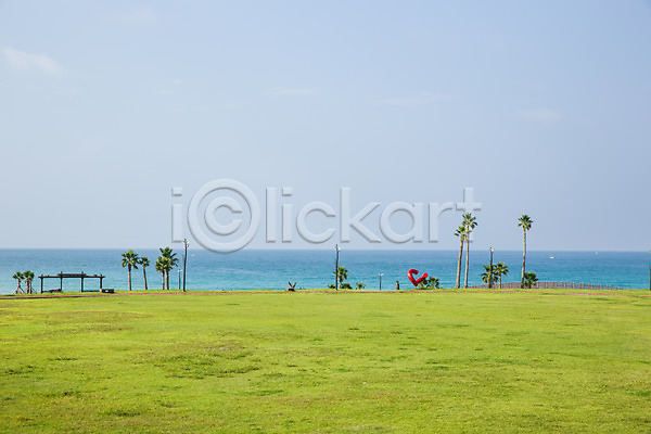 사람없음 JPG 포토 나무 야외 잔디 제주도 주간 풍경(경치) 하늘 한국 해변