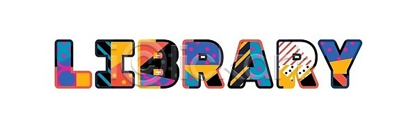 아이디어 EPS 일러스트 해외이미지 건물 단어 도서관 독서 미술 수집 스터디 읽기 정보 책 컨셉 타이포그라피 테마 해외202004 해외일러스트