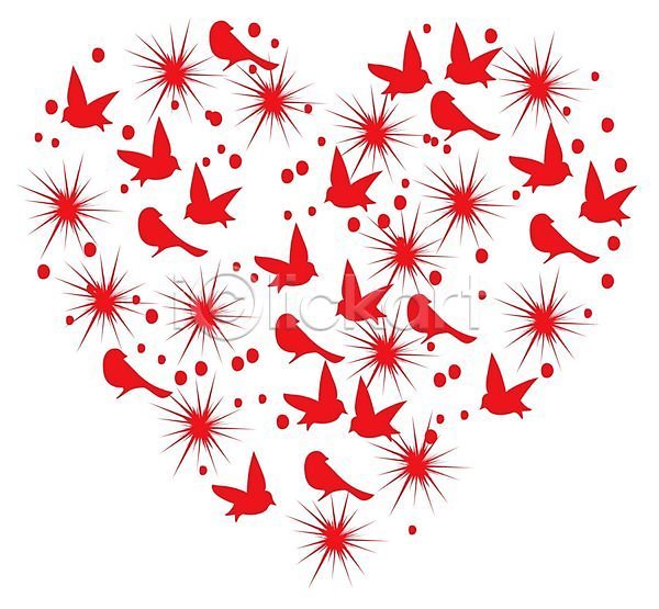 사랑 열정 EPS 아이콘 일러스트 해외이미지 고립 관계 디자인 모양 발렌타인데이 백그라운드 빨간색 심볼 오브젝트 장식 조류 추상 하트 해외202004 흰색