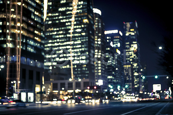 감성 신비 사람없음 JPG 소프트포커스 포토 도로 도시 도시풍경 배경화면 보케 빌딩 빛 서울 야간 야경 야외 여의도 자동차 풍경(경치)
