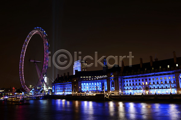 사람없음 JPG 포토 강 건물 국회의사당 대관람차 도시 도시풍경 런던 런던아이 빅벤 빌딩 빛 야간 야경 야외 영국 유럽 풍경(경치) 해외풍경