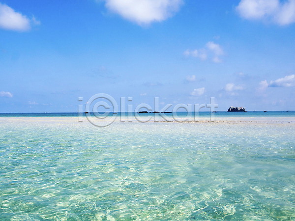 사람없음 JPG 포토 구름(자연) 맑음 바다 섬 야외 자연 주간 풍경(경치) 하늘 해변