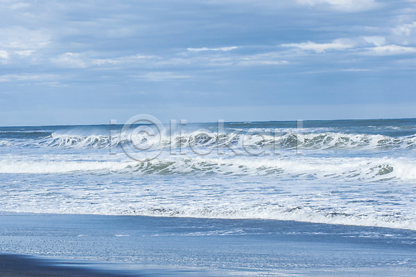 사람없음 JPG 포토 구름(자연) 바다 야외 자연 주간 파도 풍경(경치) 하늘 해변
