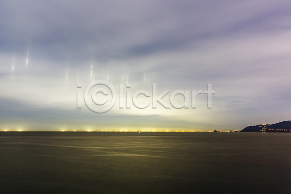 사람없음 JPG 포토 구름(자연) 바다 부산 야경 풍경(경치) 하늘 한국 해운대