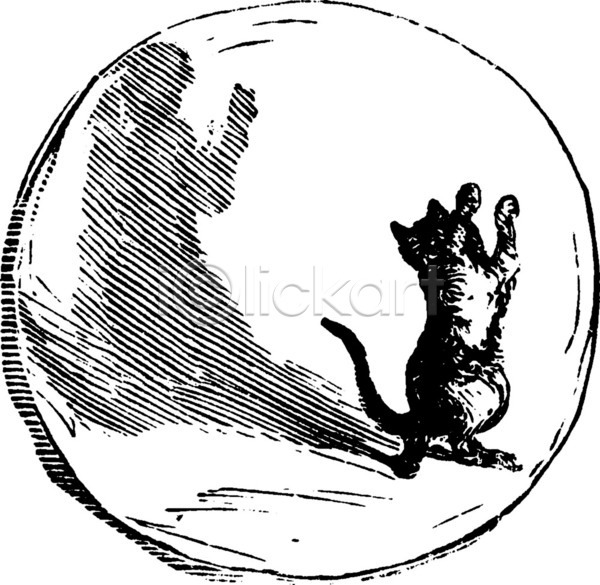사람없음 EPS 일러스트 해외이미지 검은색 고양이 그림 그림자 라인아트 손뻗기 원형 판화 한마리 해외202004