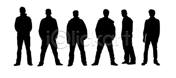 남자 사람 소년 여자 EPS 실루엣 일러스트 해외이미지 옛날 해외202004 해외일러스트