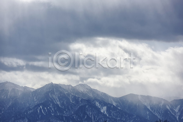 사람없음 JPG 포토 구름(자연) 눈(날씨) 산 산등성이 야외 일본 자연 주간 풍경(경치) 하늘 해외풍경