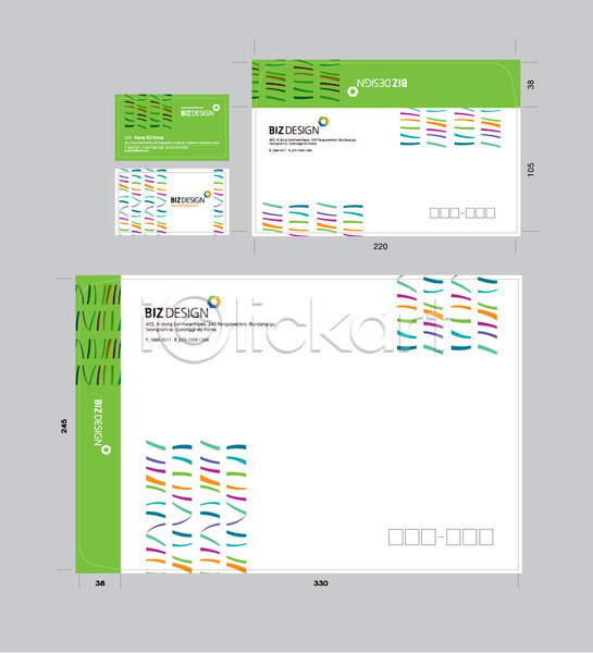 사람없음 AI(파일형식) 명함템플릿 봉투템플릿 템플릿 곡선 명함 무늬 문양 봉투 비즈디자인 서류봉투 선 세트 우편봉투 컬러풀 패키지 편지봉투