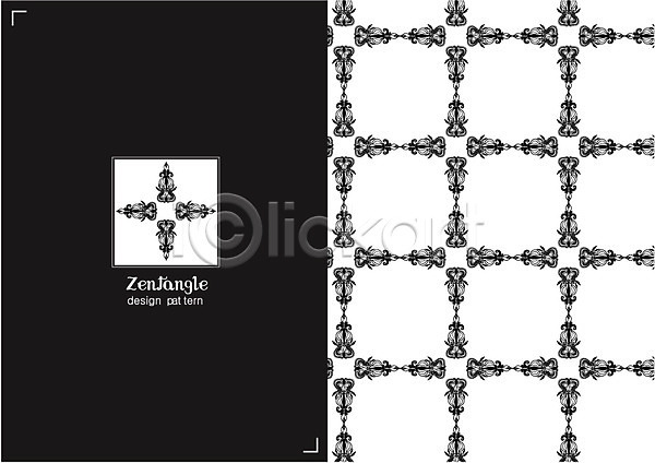 사람없음 AI(파일형식) 일러스트 흑백 도형 문양 백그라운드 사각형 젠탱글 컬러 패턴 패턴백그라운드