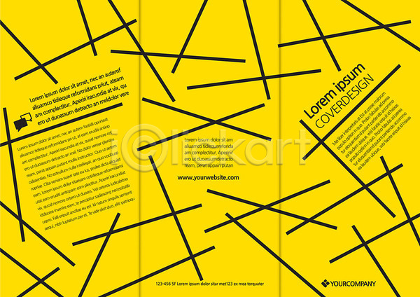 사람없음 AI(파일형식) 템플릿 3단접지 노란색 리플렛 말풍선 무늬 백그라운드 북디자인 북커버 선 출판디자인 컬러 팜플렛 패턴 편집 표지 표지디자인