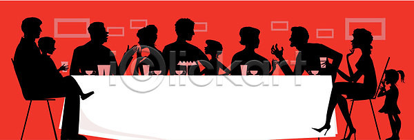 기쁨 사랑 축하 함께함 행복 남자 사람 소년 어린이 EPS 실루엣 일러스트 해외이미지 검은색 고립 그래픽 그룹 남동생 라이프스타일 먹기 메뉴 미소 복고 빨간색 식당 식사 아빠 앉기 언니 엄마 음식 저녁식사 주택 카페 커플 탁자 파티 해외202004 해외일러스트 흰색