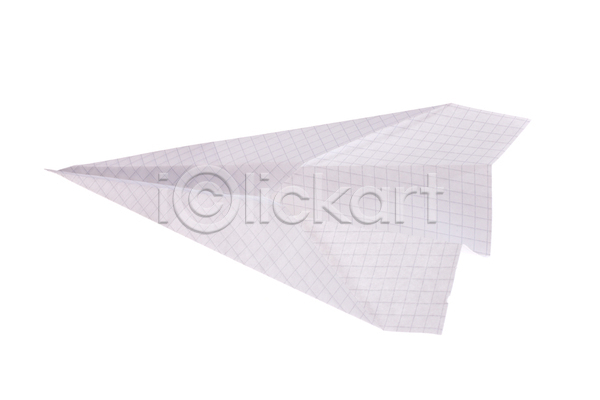 사람없음 JPG 포토 해외이미지 모눈종이 실내 종이 종이비행기 한개 해외202004 흰배경