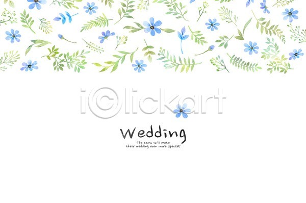 감성 사랑 축하 행복 사람없음 PSD 카드템플릿 템플릿 결혼 꽃 수채화(물감) 식물 심플 잎 자연 청첩장 초대장 캘리그라피