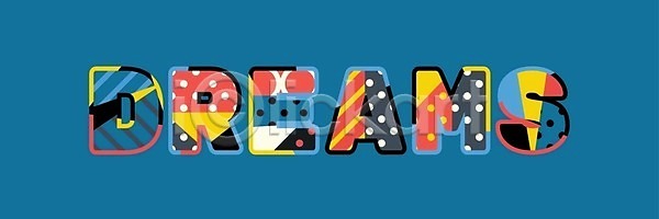 믿음 상상 아이디어 희망 EPS 일러스트 해외이미지 공상 꿈 단어 몽상가 미술 생각 소원 악몽 오해 잠 컨셉 타이포그라피 테마 해외202004 해외일러스트