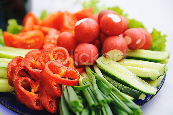 신선 사람없음 JPG 포토 해외이미지 가로 건강식 부분 빨간색 식사 양파 오이 음식 채소 채식주의자 초록색 컬러풀 토마토 해외202004 후추 흰배경