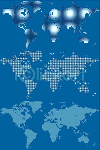 EPS 일러스트 해외이미지 그룹 글로벌 대륙 미국 백그라운드 세계지도 세트 심볼 아시아 아프리카 연결 유럽 점 지구 추상 파란색 픽셀 해외202004 행성 호주 흰색