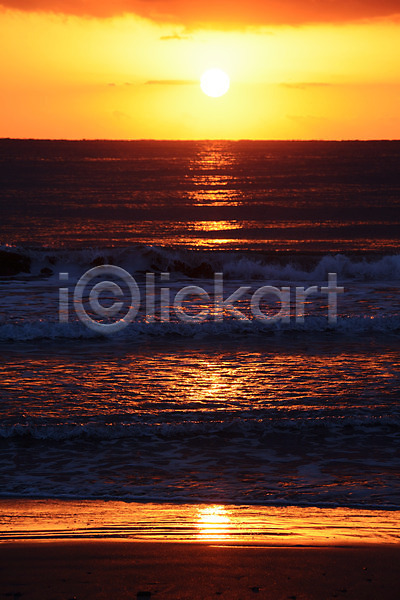사람없음 JPG 포토 노을 바다 야외 일출 자연 태양 파도 풍경(경치) 하늘 해변 햇빛