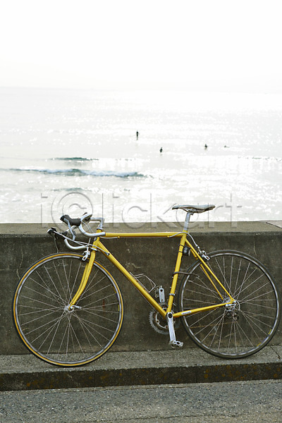 JPG 포토 교통수단 댐 바다 야외 자전거 주간 풍경(경치) 해변