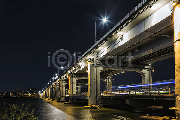 사람없음 JPG 포토 가로등 강 궤적 다리(건축물) 반포대교 빛 서울 야간 야경 야외 잔상 풍경(경치) 하늘 한강 한국