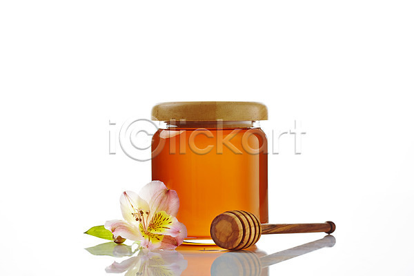 사람없음 JPG 포토 꽃 꽃잎 꿀 꿀단지 배경화면 백그라운드 벌꿀 스튜디오촬영 식물 실내 유리병 음식 허니디퍼