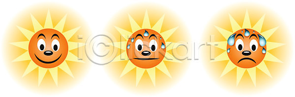따뜻함 뜨거움 EPS 일러스트 해외이미지 그래픽 날씨 내추럴 노란색 디자인 땀 만화 맑음 봄 빛 사인 심볼 야외 엘리먼트 여름 여행 오렌지 온도 일출 자연 태양 파란색 하늘 해외202004 해외일러스트 햇빛 황금