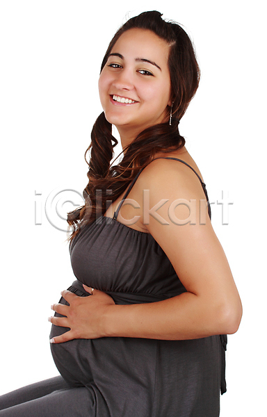 예측 사람 여자 한명 JPG 포토 해외이미지 가족 미소(표정) 엄마 임산부 임신 해외202004