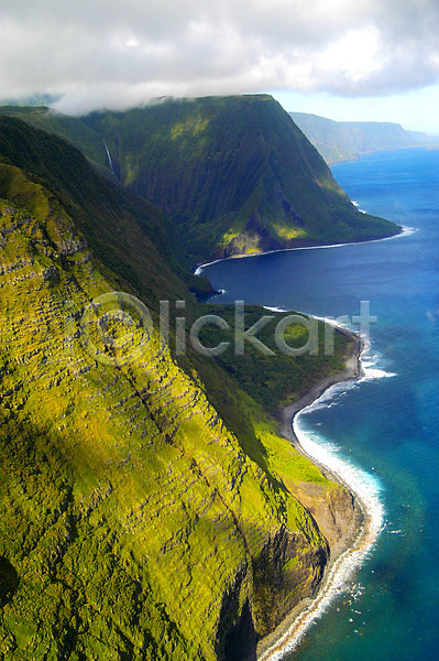 사람없음 JPG 포토 해외이미지 물 바다 야외 여행 자연 파도 풍경(경치) 하와이 하이킹 해외202004