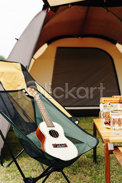 사람없음 JPG 포토 강원도 기타 악기 야외 양양 오브젝트 음식 의자 주간 캠핑 탁자 텐트 한국