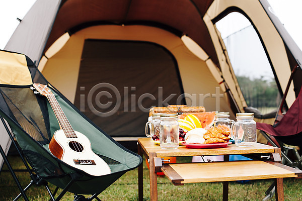 사람없음 JPG 포토 강원도 과일 기타 수박 악기 야외 양양 오브젝트 음식 의자 주간 캠핑 탁자 텐트 한국