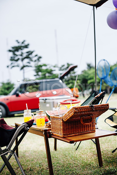 사람없음 JPG 포토 강원도 바구니 빨대 식탁 야외 양양 오브젝트 음료 의자 자동차 주간 캠핑 풍선 한국