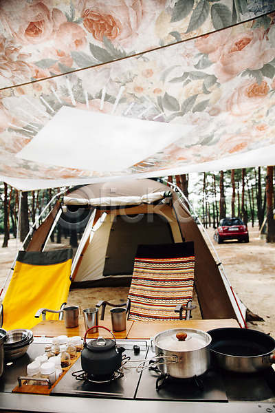 사람없음 JPG 포토 가스레인지 강원도 냄비 식탁 야외 양양 오브젝트 자동차 주간 주방 주방용품 주전자 천막 캠핑 텐트 한국