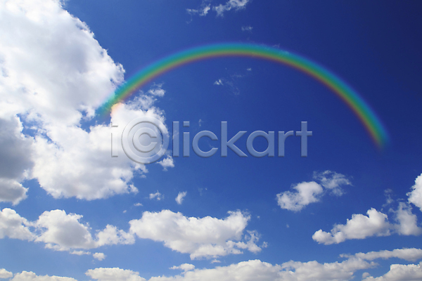 사람없음 JPG 포토 해외이미지 구름(자연) 날씨 노란색 무지개 백그라운드 빨간색 오렌지 자연 천국 컬러풀 파란색 하늘 해외202004 햇빛 흰색