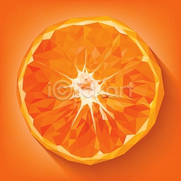 사람없음 EPS 일러스트 해외이미지 백그라운드 오렌지 주황색 폴리곤 해외202004